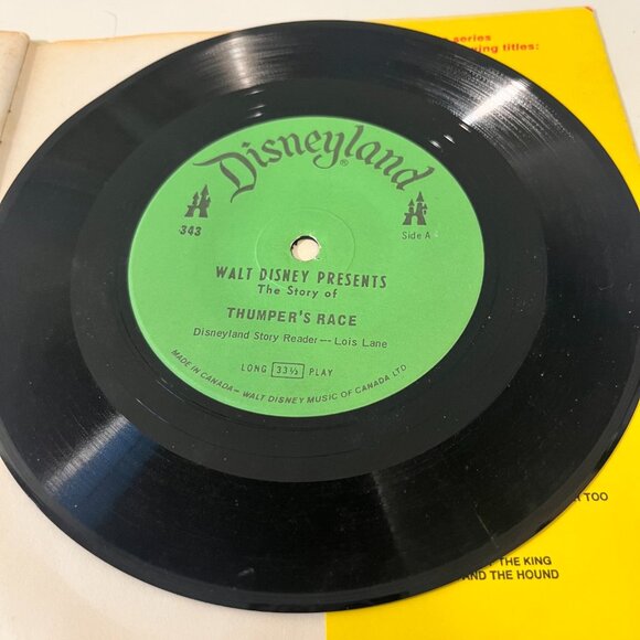 A Disneyland Record and Book Walt Disney Presents The Story of Thumper’s Race - Picture 7 of 7